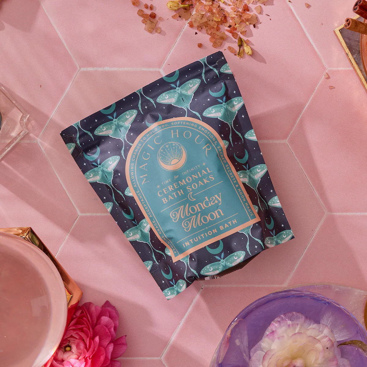 Ceremonial Bath Salt Soaks - Luxe Pouches-Refill Your Jar! - Image 11