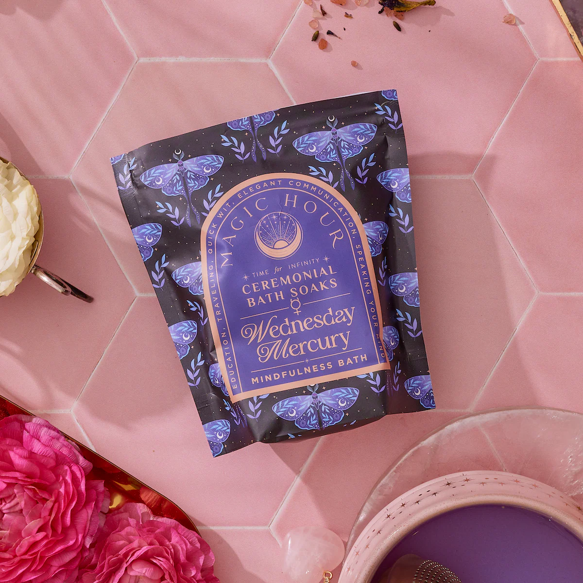 Ceremonial Bath Salt Soaks - Luxe Pouches-Refill Your Jar! - Image 3