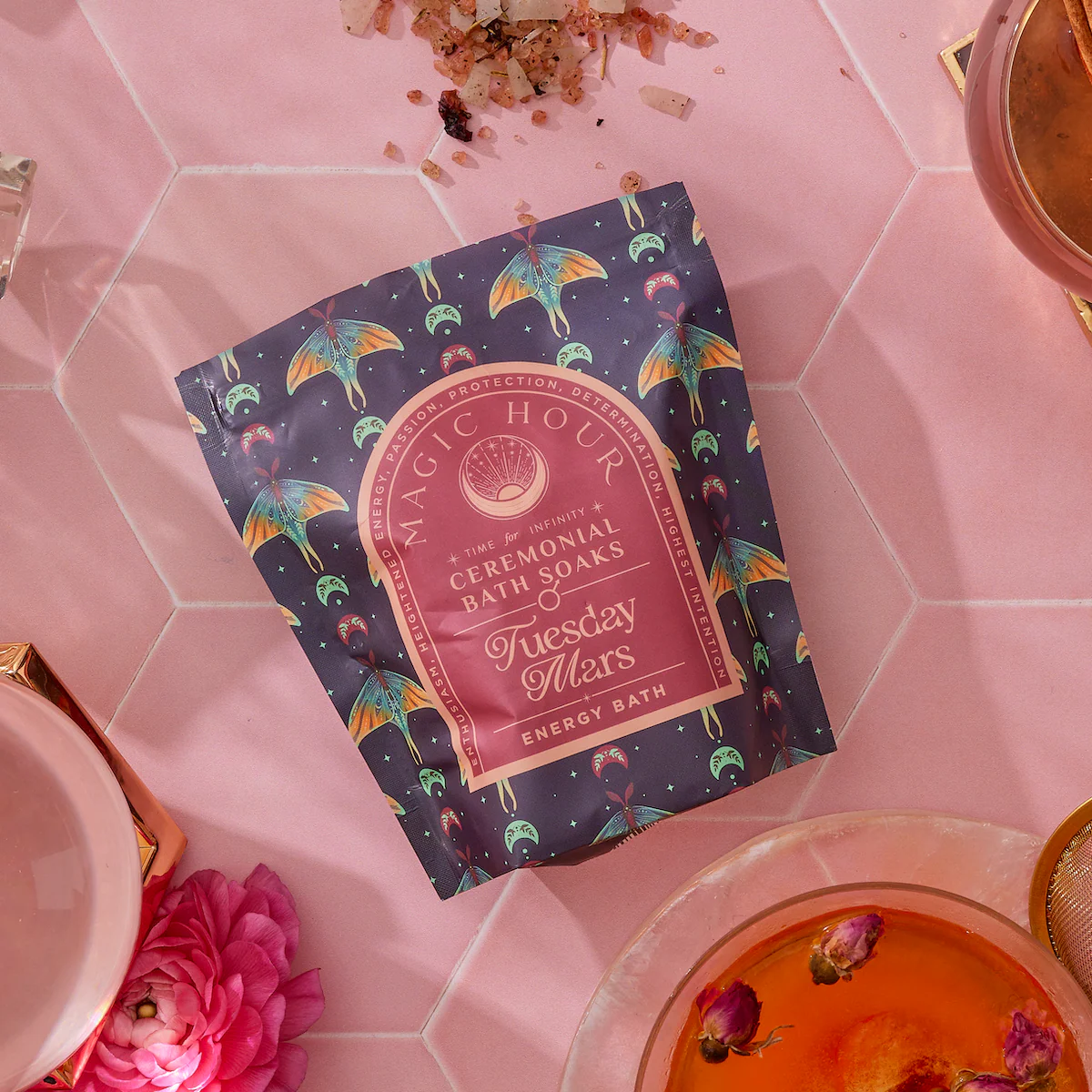 Ceremonial Bath Salt Soaks - Luxe Pouches-Refill Your Jar! - Image 9